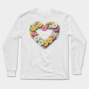 Heartfelt Blossoms Long Sleeve T-Shirt